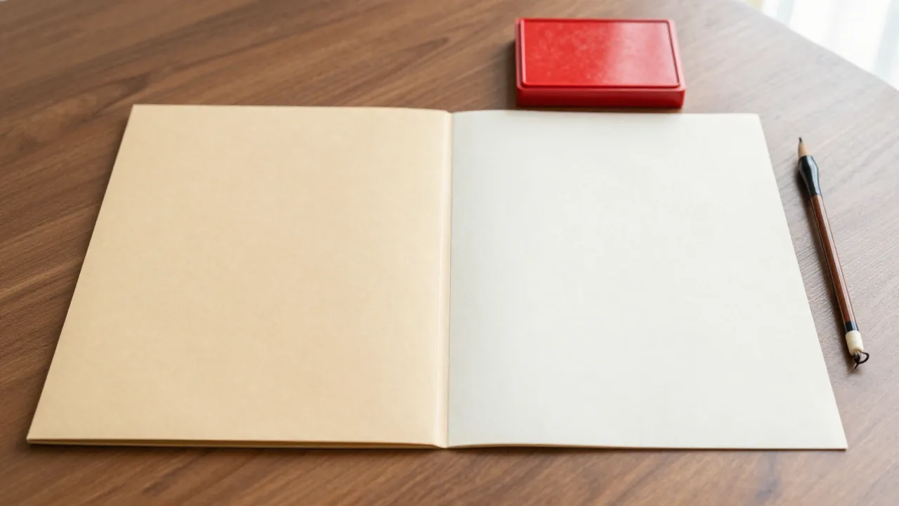 folder and brush for zhang chinese surname