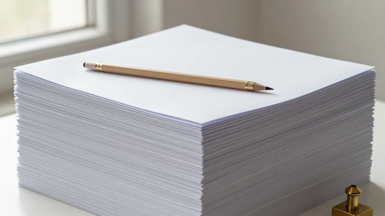 blank genealogy sheets, pencil, small document weights supporting cheng chinese surname